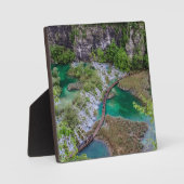 Watervalcascade van het park Plitvice Canvas Pr Fotoplaat (Voorkant)