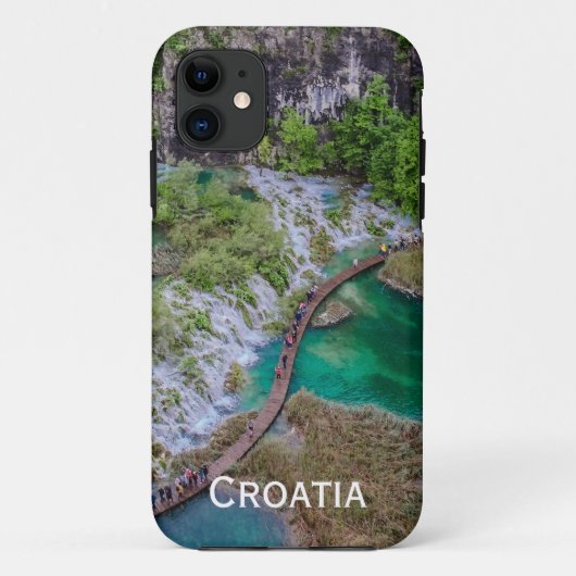 Watervalcascade van het park Plitvice Hoesje-Mate Case-Mate iPhone Case (Achterkant)