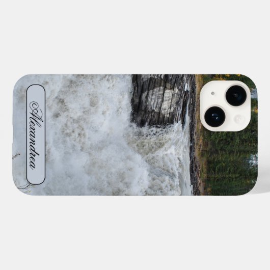 Watervalfotografie, Athabasca-Herfsten Case-Mate iPhone Case (Achterkant (horizontaal))