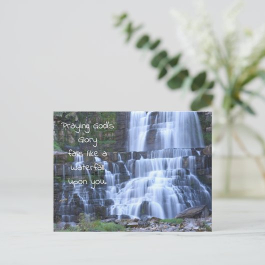 Watervalgebed Briefkaart (Staand voorkant)