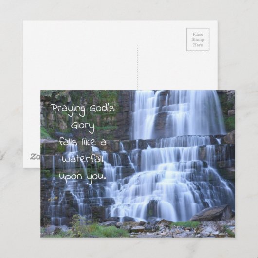 Watervalgebed Briefkaart (Voorkant / Achterkant)