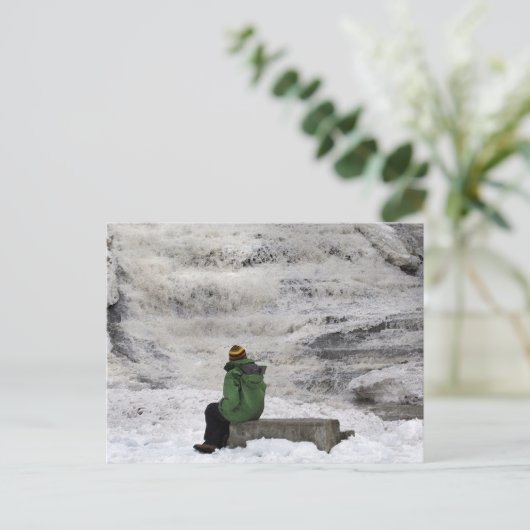 Watervalkarnemelk, Briefkaart Herfsten, bevroren (Staand voorkant)