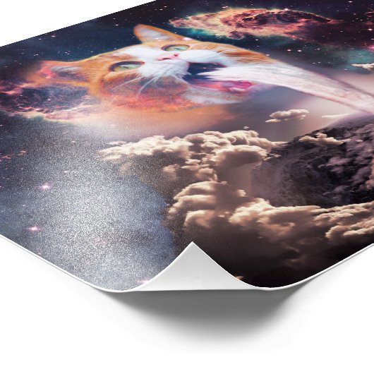 Watervalkat Foto Afdruk (Hoek)