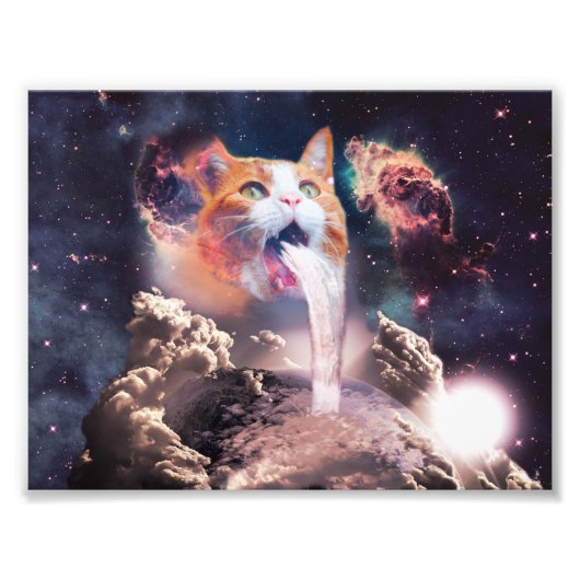 Watervalkat Foto Afdruk (Voorkant)