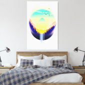 Watervallandschap Canvas Afdruk (Insitu (Slaapkamer))