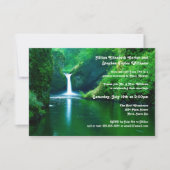 Watervallandschap Foto -3x5Wedding Announement Kaart (Voorkant)