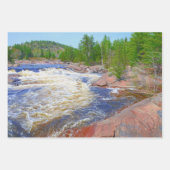 Watervallandschap Mooie groene bomen Inpakpapier Vel (Voorkant)