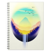 Watervallandschap Notitieboek (Voorkant)