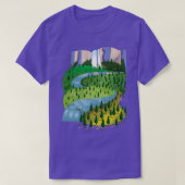 Watervallandschap T-shirt (Design voorkant)