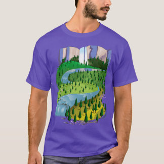 Watervallandschap T-shirt