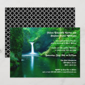 Watervallandschapsfoto - Weddenschap Kaart (Voorkant / Achterkant)