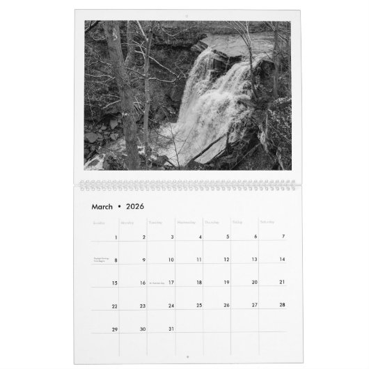 Watervallen 2024 kalender (Mar 2026)