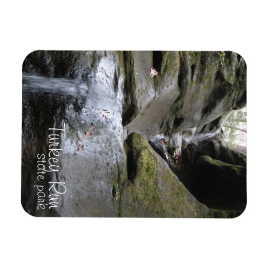 Watervallen bij Turkey Run State Park Magneet (Horizontaal)