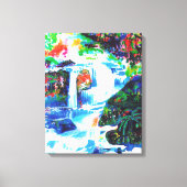 Watervallen. Canvas Afdruk (Voorkant)
