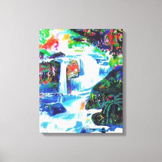 Watervallen. Canvas Afdruk (Voorkant)