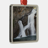 Watervallen die uit een rotsklimmer komen metalen ornament (Rechts)
