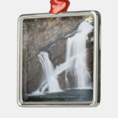 Watervallen die uit een rotsklimmer komen metalen ornament (Links)