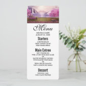 Watervallen en Cherry Trees door een meer Kaart (Staand voorkant)