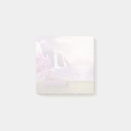 Watervallen en Cherry Trees door een meer Post-it® Notes