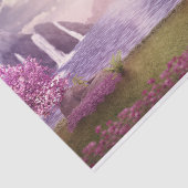 Watervallen en Cherry Trees door een meer Tissuepapier (Detail)