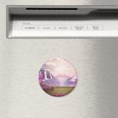 Watervallen en Cherry Trees rond een meer Magneet (Insitu (Vaatwasser))