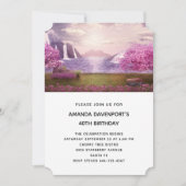 Watervallen en Cherry Trees rond een meer van de v Kaart (Voorkant)