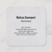 Watervallen en Cherry Trees rond een meer Vierkante Visitekaartje (Achterkant)