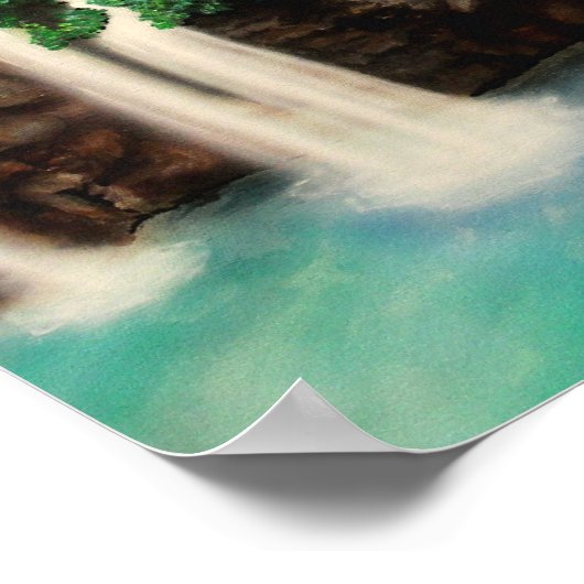 Watervallen en danslichten poster (Hoek)