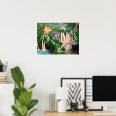 Watervallen en danslichten poster (Thuiskantoor)