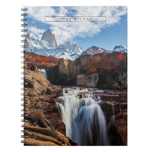 Watervallen | Fitz Roy berg, Argentinië Notitieboek (Voorkant)
