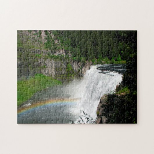 Watervallen Idaho. Legpuzzel (Horizontaal)