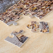 Watervallen in de herfstpuzzel legpuzzel (Zijkant)