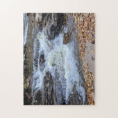 Watervallen in de herfstpuzzel legpuzzel (Verticaal)