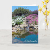 watervallen in de tuin kaart (Gele Bloem)