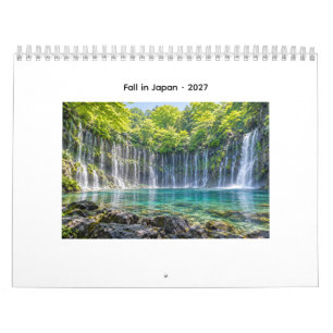 Watervallen in Japan 2027 Kalender