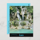 Watervallen in Luang Prabang Laos Briefkaart (Voorkant / Achterkant)