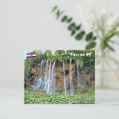 Watervallen in Nationaal Park Plitvice - Kroatië Briefkaart (Staand voorkant)