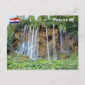 Watervallen in Nationaal Park Plitvice - Kroatië Briefkaart (Voorkant)