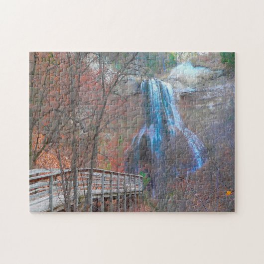 Watervallen in Nebraska. Legpuzzel (Horizontaal)