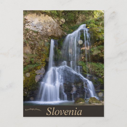 Watervallen in Slovenië Briefkaart (Voorkant)