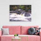 Watervallen, Kancamagus Highway, Wit Canvas Afdruk (Insitu (Woonkamer))