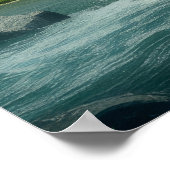 Watervallen Landschap Meditatie Serene Poster (Hoek)