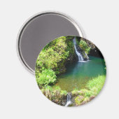 Watervallen langs de weg naar Hana, Maui, Hawaï Magneet (Voorkant / Achterkant)