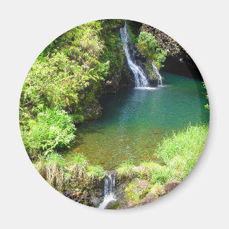 Watervallen langs de weg naar Hana, Maui, Hawaï Magneet