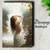 Watervallen Meisje Decoupage Tissuepapier