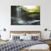 Watervallen Natuur Ontspanning Home Kantoor Afbeel Canvas Afdruk (Insitu (Slaapkamer))
