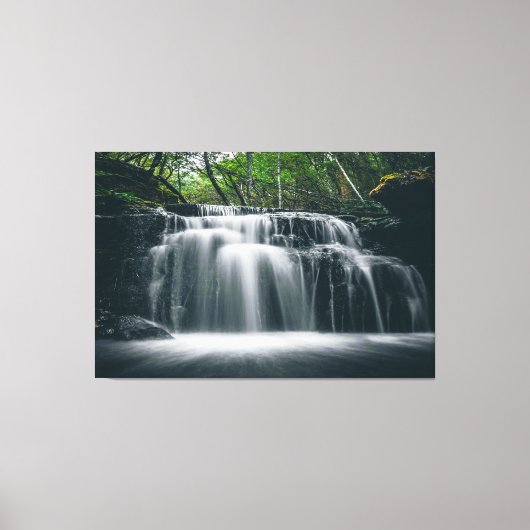 Watervallen Natuur Ontspanning Home Kantoor Afbeel Canvas Afdruk (Voorkant)