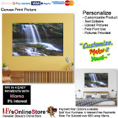 Watervallen Natuur Ontspanning Home Kantoor Afbeel Canvas Afdruk