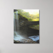 Watervallen Natuur Ontspanning Thuis Kantoor Afbee Canvas Afdruk (Voorkant)