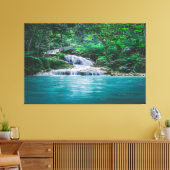 Watervallen Natuur Relax Home Kantoor Afbeelding 1 Canvas Afdruk (Insitu (Woonkamer))